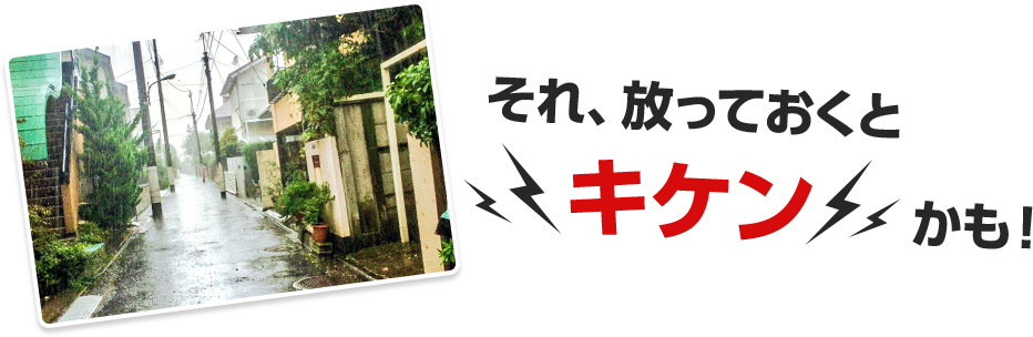 それ、放っておくとキケンかも！