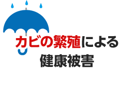 カビの繁殖による健康被害